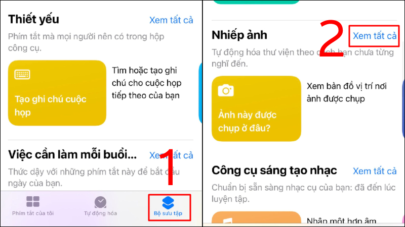 Cách ghép ảnh trên iPhone không cần ứng dụng thứ ba bước 1